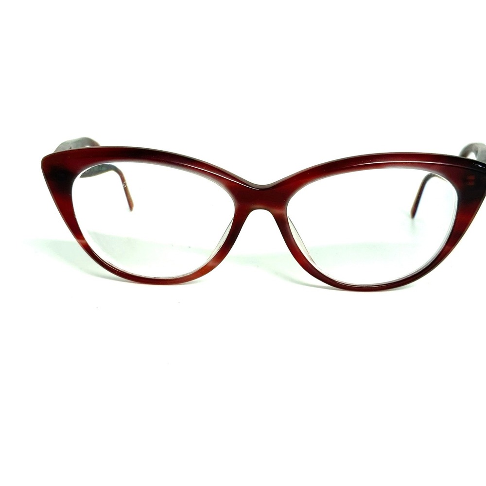Bevel Namita 7740 Eyeglasses Burgundy Cat Eye Frames Made in Japan 55-16 MWM